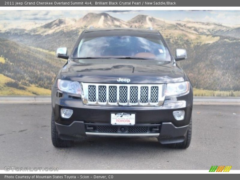 Brilliant Black Crystal Pearl / New Saddle/Black 2011 Jeep Grand Cherokee Overland Summit 4x4