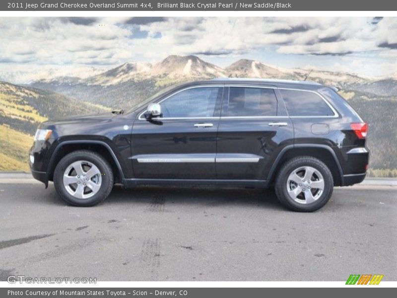 Brilliant Black Crystal Pearl / New Saddle/Black 2011 Jeep Grand Cherokee Overland Summit 4x4