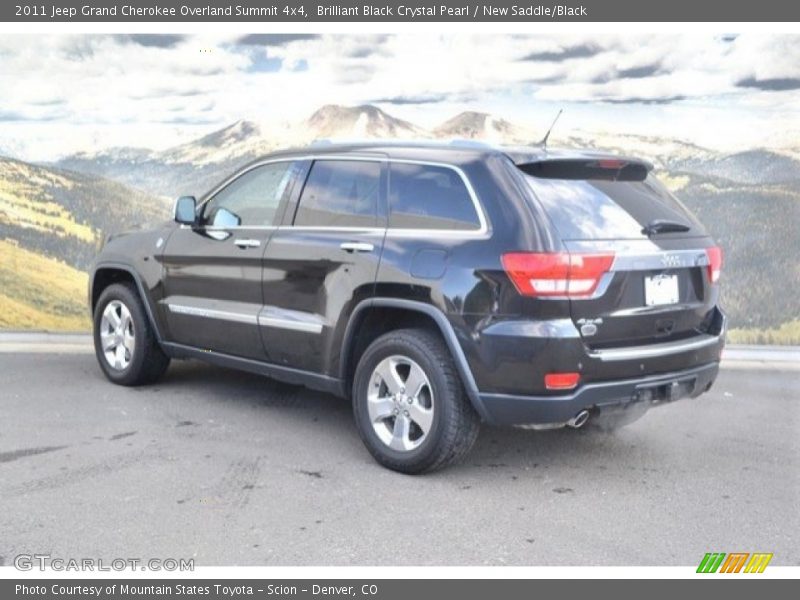 Brilliant Black Crystal Pearl / New Saddle/Black 2011 Jeep Grand Cherokee Overland Summit 4x4