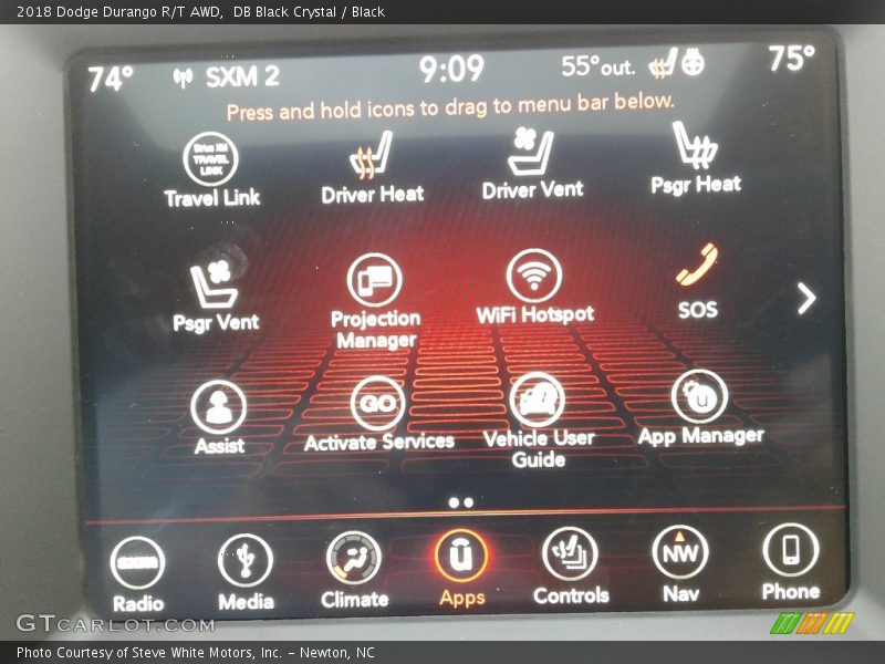 DB Black Crystal / Black 2018 Dodge Durango R/T AWD