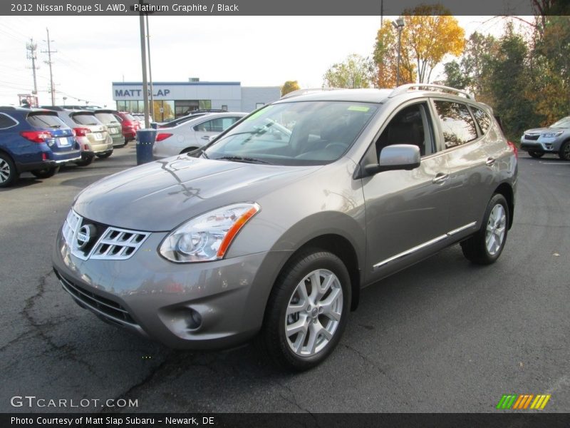 Platinum Graphite / Black 2012 Nissan Rogue SL AWD