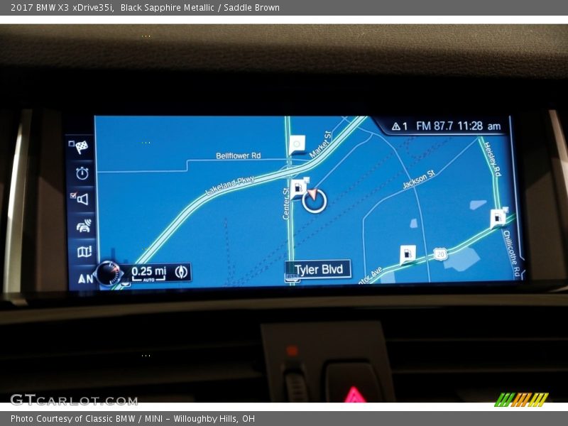 Black Sapphire Metallic / Saddle Brown 2017 BMW X3 xDrive35i