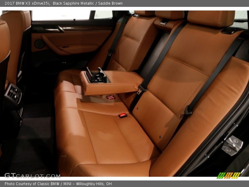 Black Sapphire Metallic / Saddle Brown 2017 BMW X3 xDrive35i