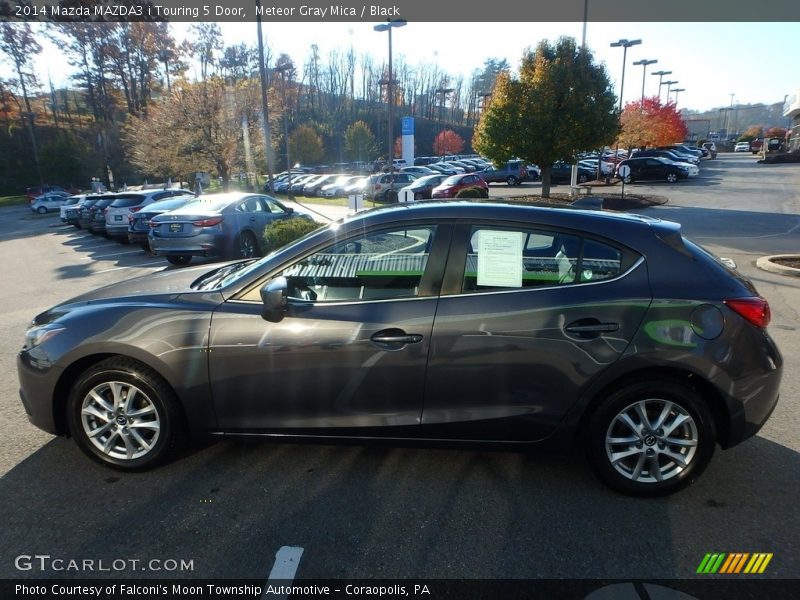 Meteor Gray Mica / Black 2014 Mazda MAZDA3 i Touring 5 Door