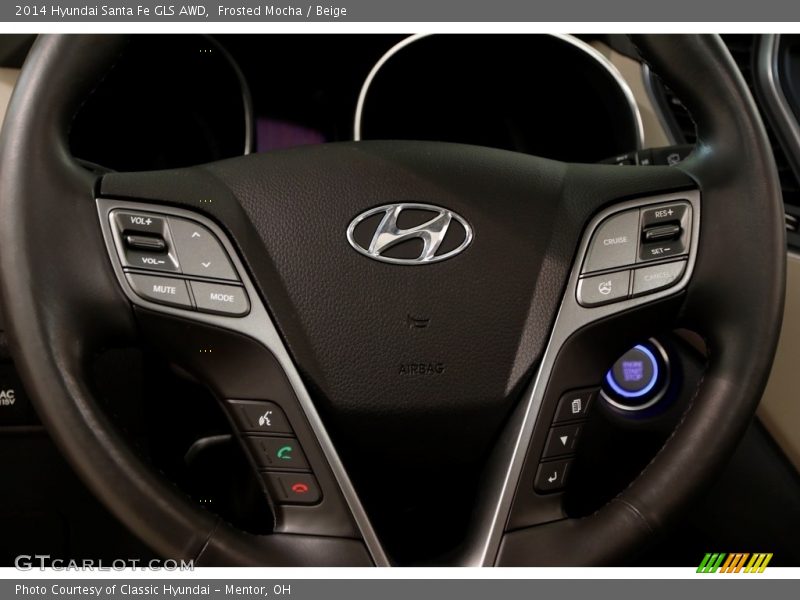 Frosted Mocha / Beige 2014 Hyundai Santa Fe GLS AWD