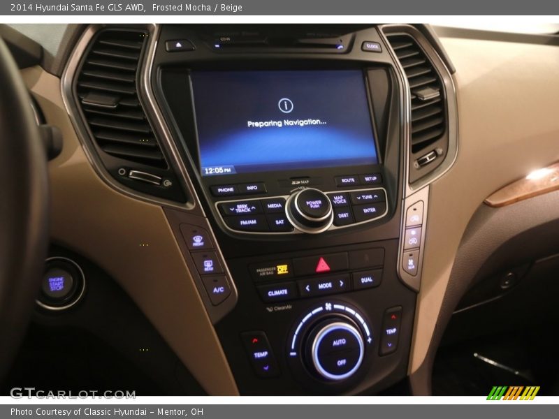 Frosted Mocha / Beige 2014 Hyundai Santa Fe GLS AWD