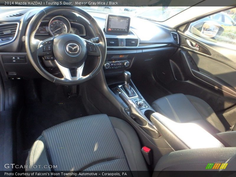 Meteor Gray Mica / Black 2014 Mazda MAZDA3 i Touring 5 Door