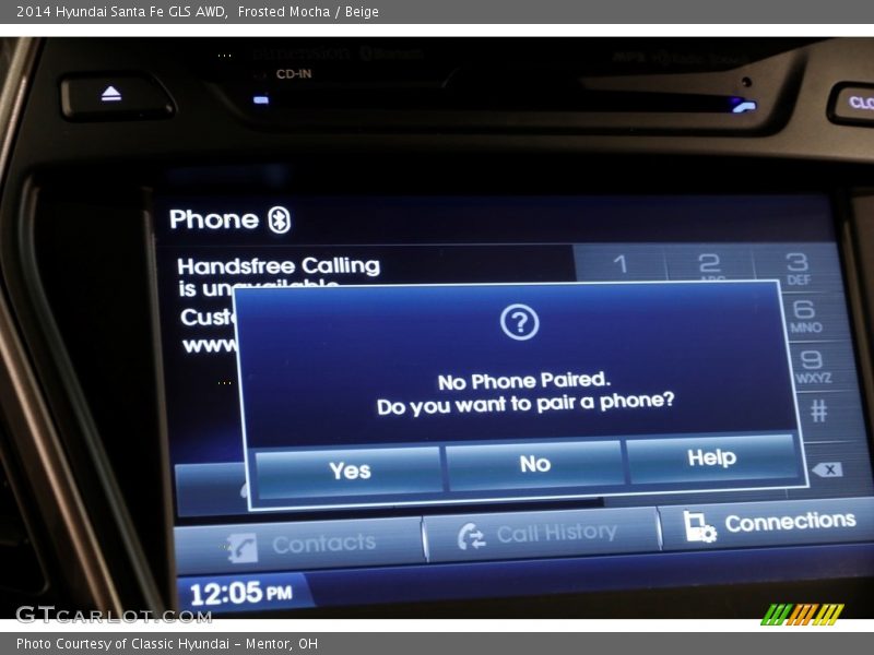 Frosted Mocha / Beige 2014 Hyundai Santa Fe GLS AWD