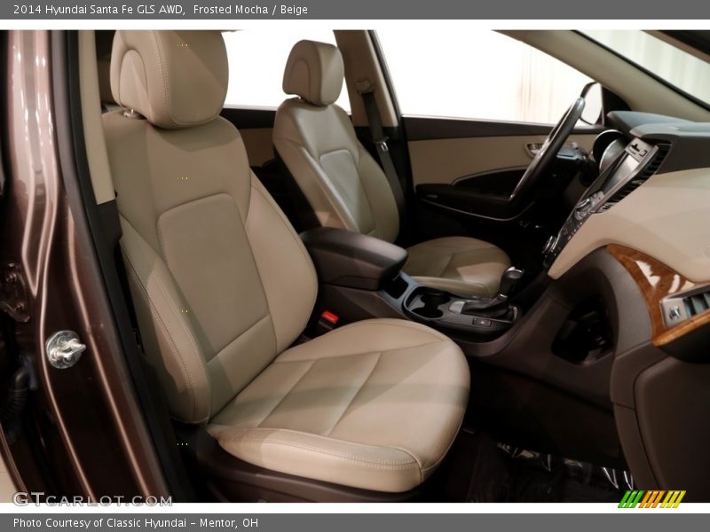 Frosted Mocha / Beige 2014 Hyundai Santa Fe GLS AWD