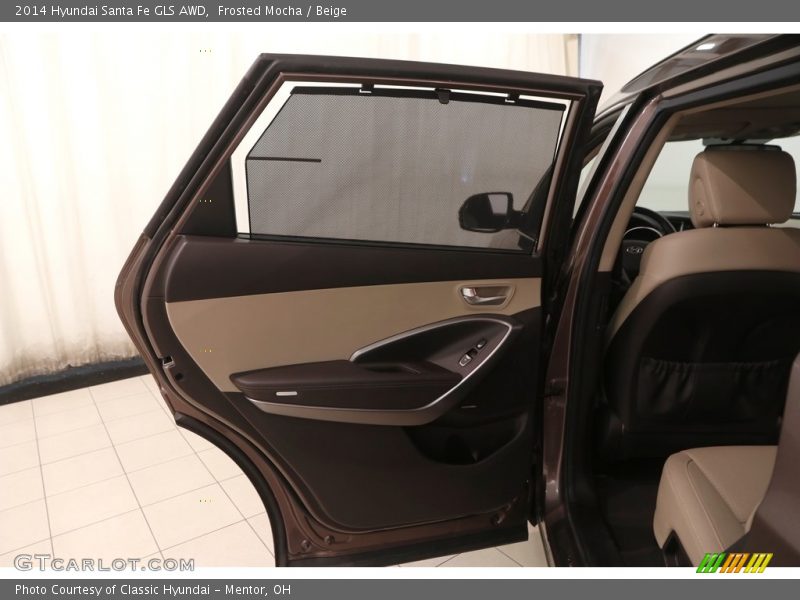 Frosted Mocha / Beige 2014 Hyundai Santa Fe GLS AWD