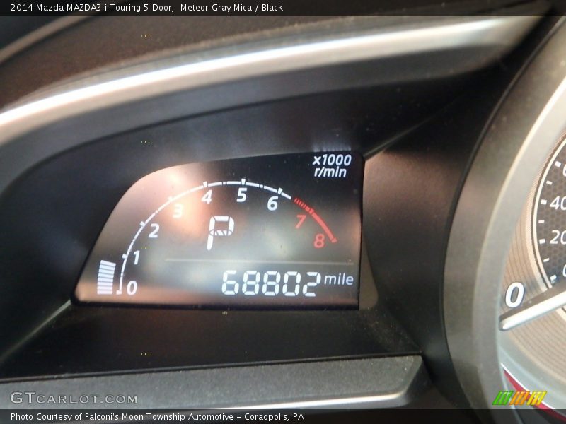Meteor Gray Mica / Black 2014 Mazda MAZDA3 i Touring 5 Door