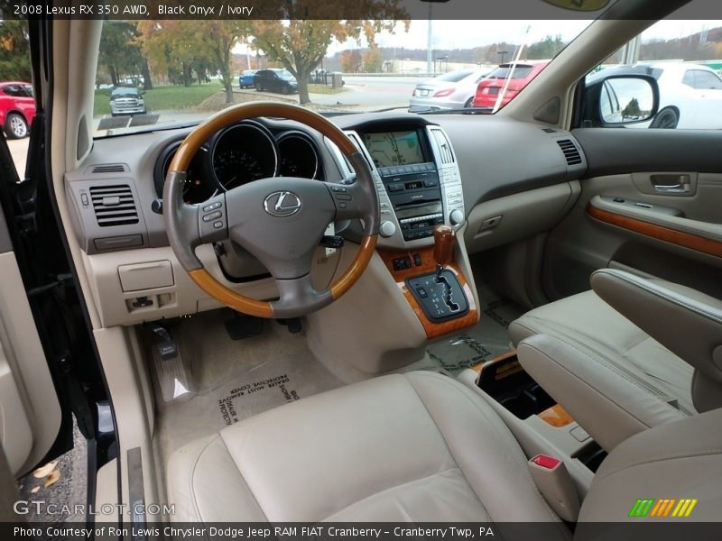 Black Onyx / Ivory 2008 Lexus RX 350 AWD