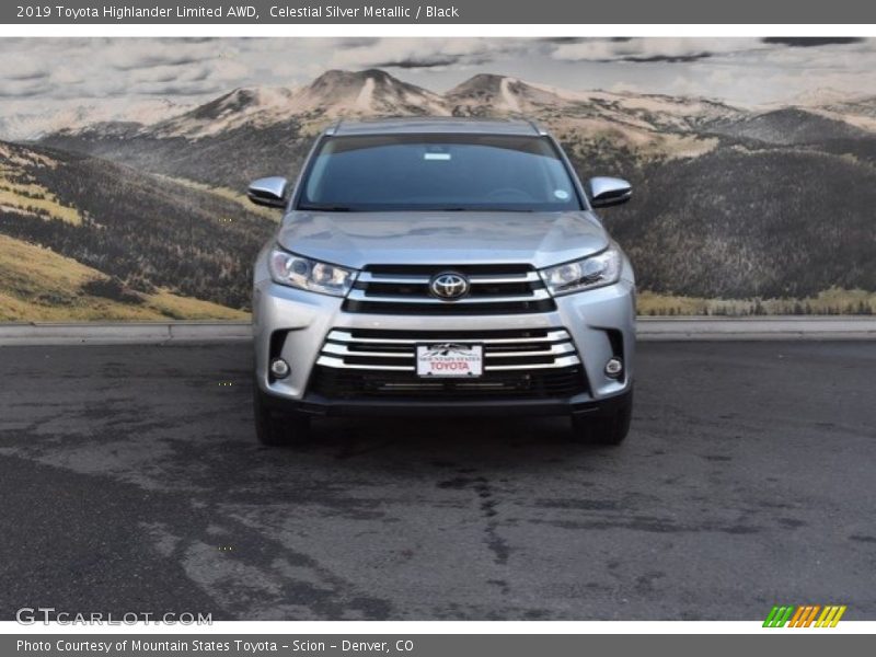 Celestial Silver Metallic / Black 2019 Toyota Highlander Limited AWD