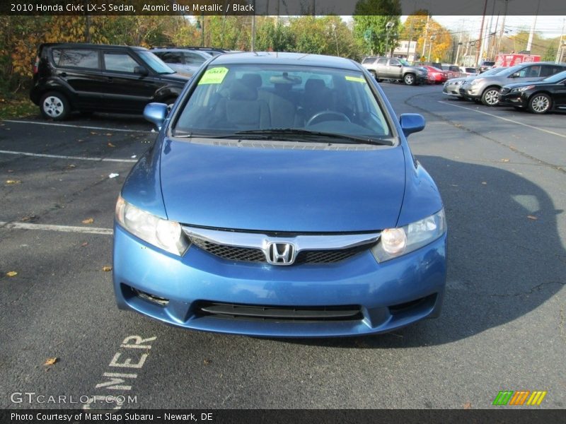 Atomic Blue Metallic / Black 2010 Honda Civic LX-S Sedan