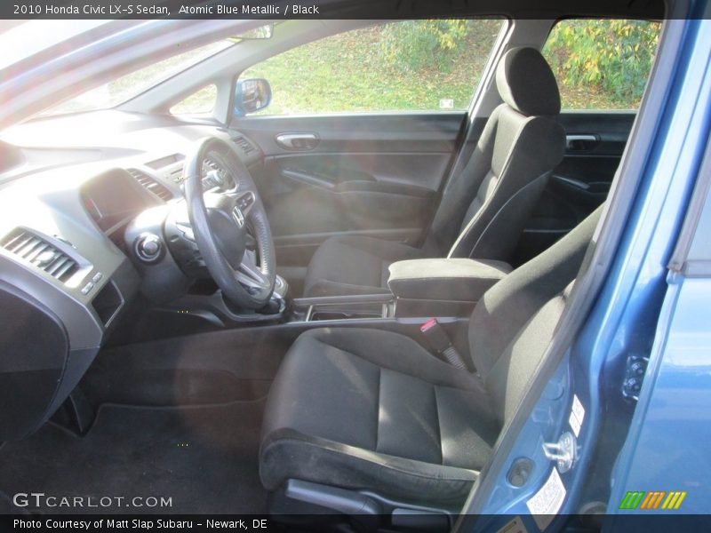 Atomic Blue Metallic / Black 2010 Honda Civic LX-S Sedan
