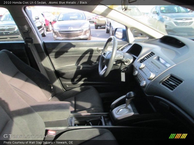 Atomic Blue Metallic / Black 2010 Honda Civic LX-S Sedan