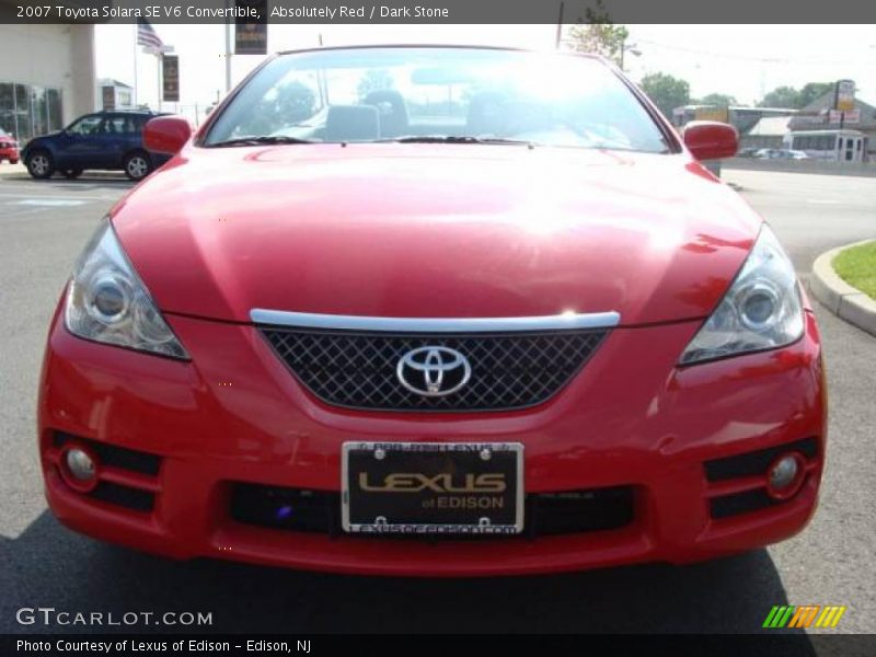 Absolutely Red / Dark Stone 2007 Toyota Solara SE V6 Convertible