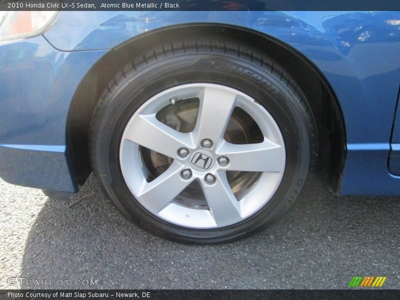 Atomic Blue Metallic / Black 2010 Honda Civic LX-S Sedan
