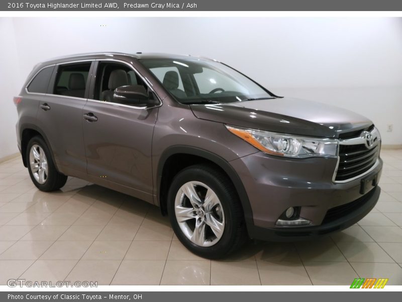 Predawn Gray Mica / Ash 2016 Toyota Highlander Limited AWD