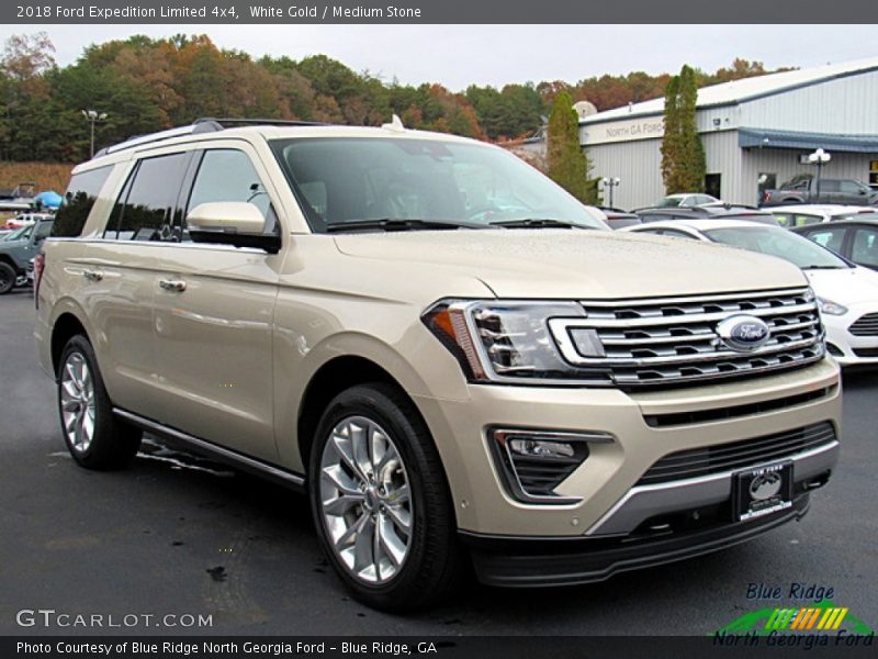 White Gold / Medium Stone 2018 Ford Expedition Limited 4x4