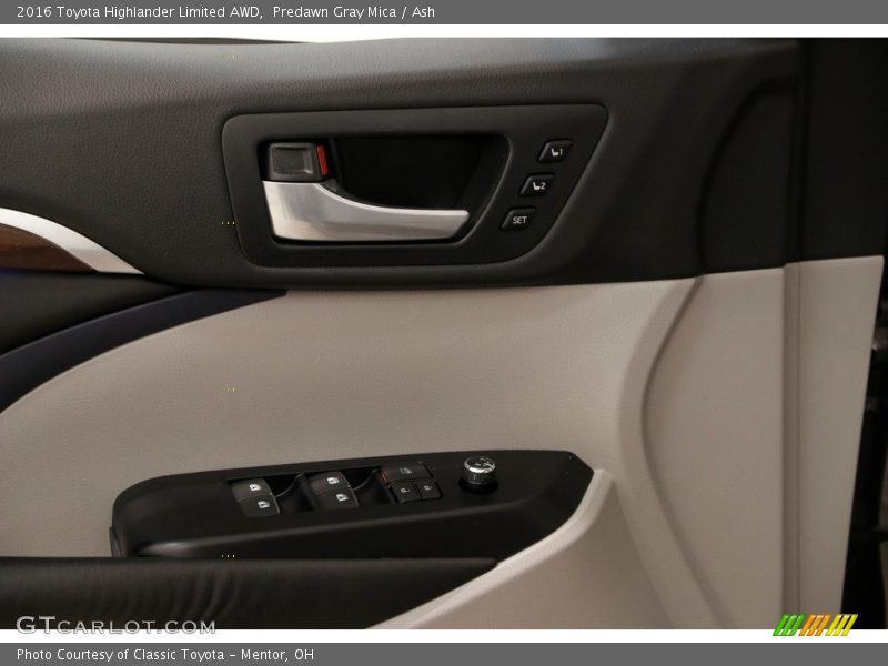 Predawn Gray Mica / Ash 2016 Toyota Highlander Limited AWD