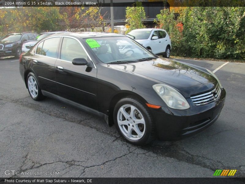 Black Obsidian / Willow 2004 Infiniti G 35 x Sedan