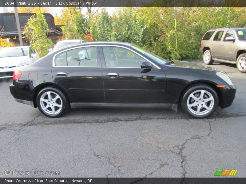 Black Obsidian / Willow 2004 Infiniti G 35 x Sedan