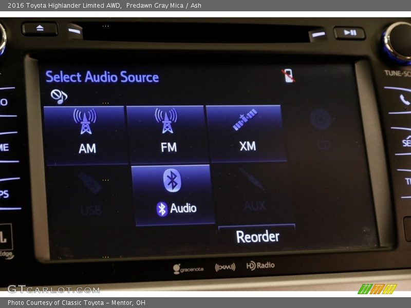 Predawn Gray Mica / Ash 2016 Toyota Highlander Limited AWD