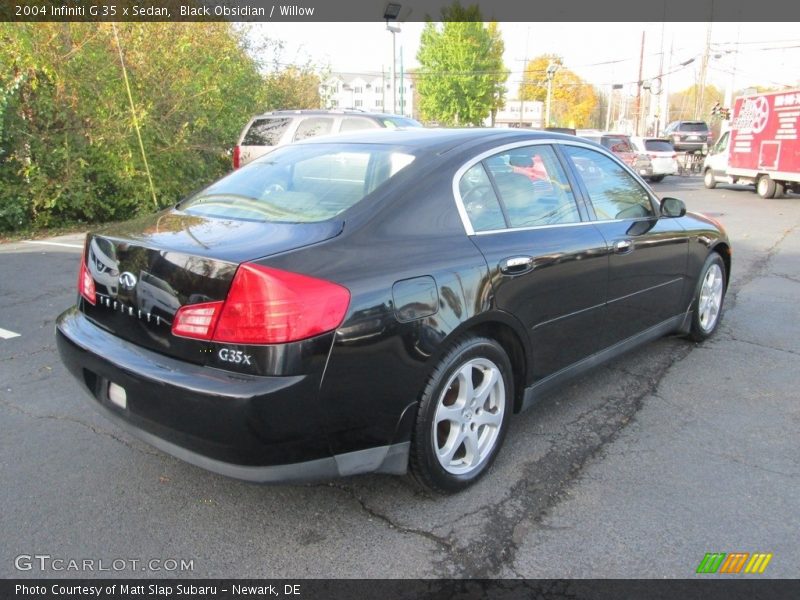 Black Obsidian / Willow 2004 Infiniti G 35 x Sedan