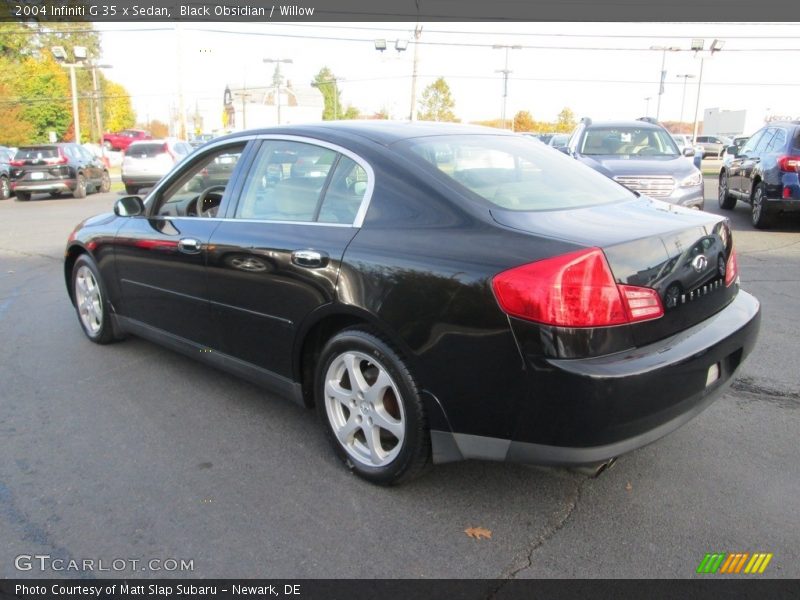 Black Obsidian / Willow 2004 Infiniti G 35 x Sedan