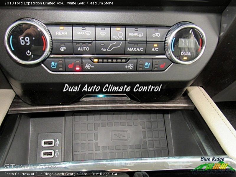 White Gold / Medium Stone 2018 Ford Expedition Limited 4x4