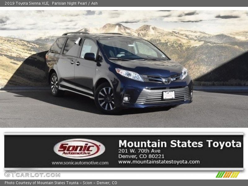 Parisian Night Pearl / Ash 2019 Toyota Sienna XLE