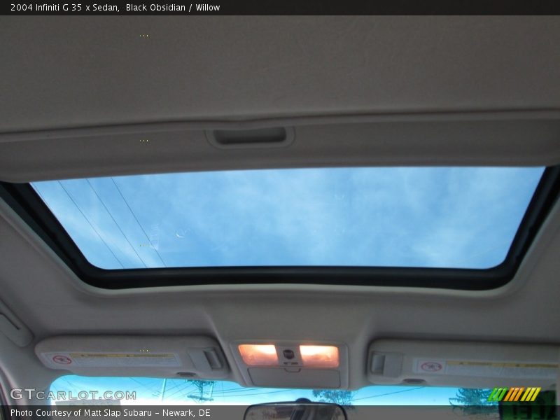 Black Obsidian / Willow 2004 Infiniti G 35 x Sedan