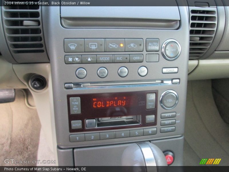 Black Obsidian / Willow 2004 Infiniti G 35 x Sedan