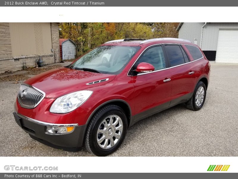 Crystal Red Tintcoat / Titanium 2012 Buick Enclave AWD