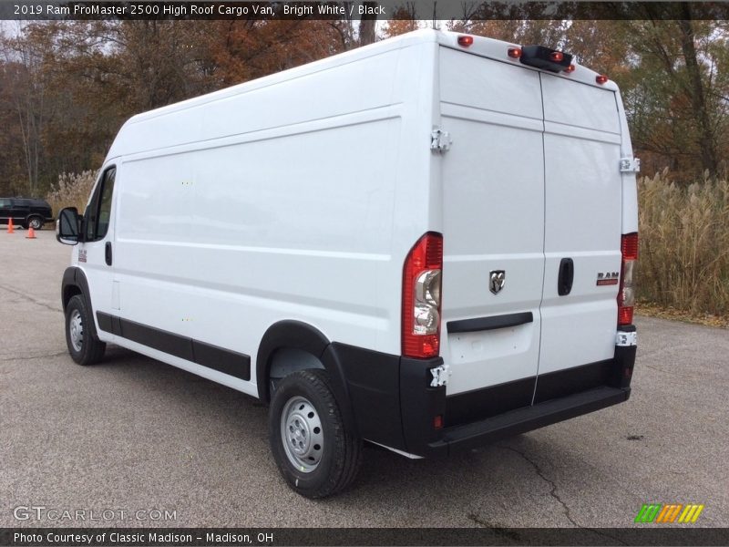 Bright White / Black 2019 Ram ProMaster 2500 High Roof Cargo Van