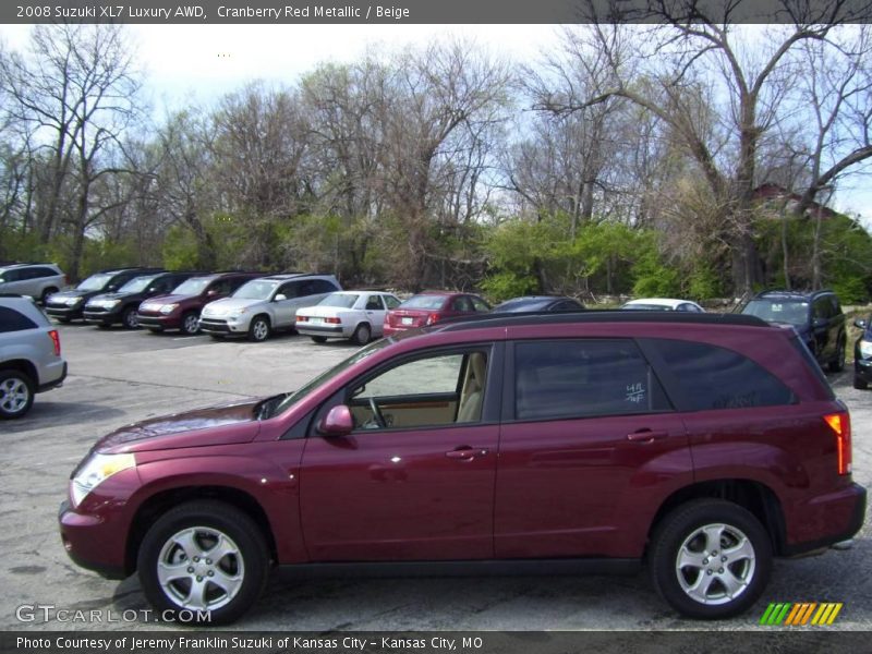 Cranberry Red Metallic / Beige 2008 Suzuki XL7 Luxury AWD