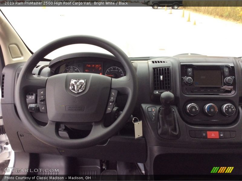 Controls of 2019 ProMaster 2500 High Roof Cargo Van