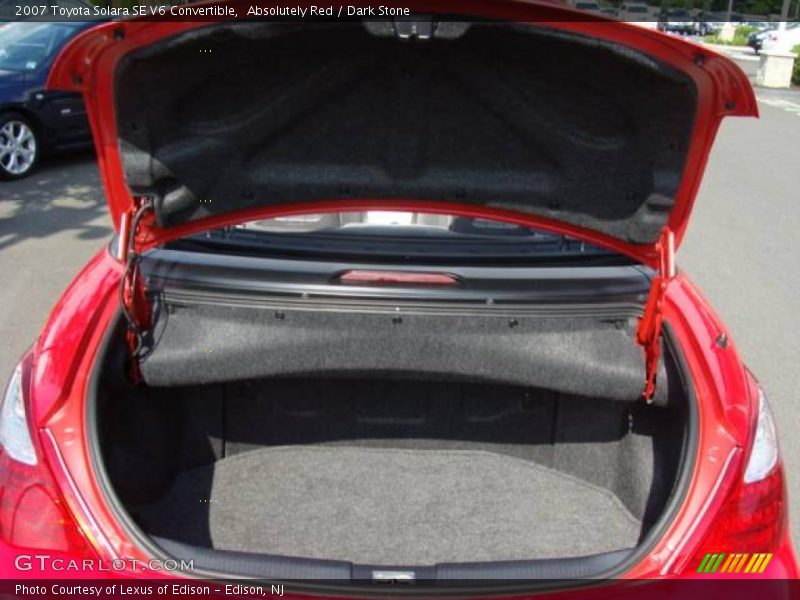 Absolutely Red / Dark Stone 2007 Toyota Solara SE V6 Convertible