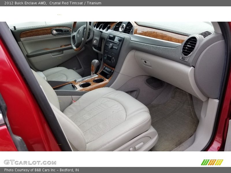 Crystal Red Tintcoat / Titanium 2012 Buick Enclave AWD
