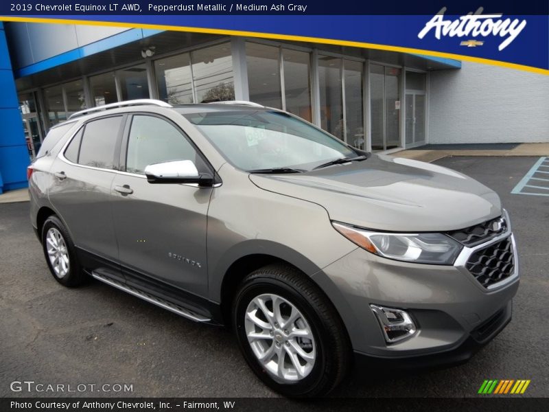 Pepperdust Metallic / Medium Ash Gray 2019 Chevrolet Equinox LT AWD
