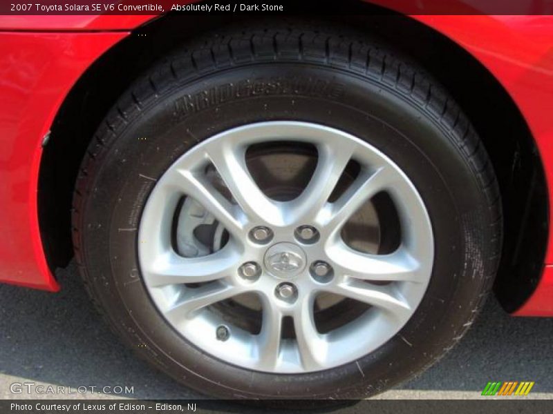 Absolutely Red / Dark Stone 2007 Toyota Solara SE V6 Convertible