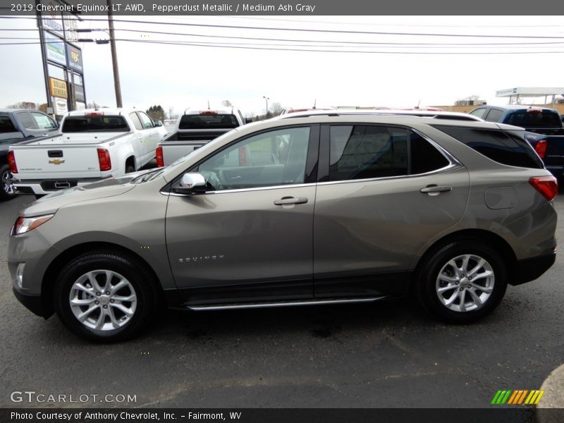 Pepperdust Metallic / Medium Ash Gray 2019 Chevrolet Equinox LT AWD