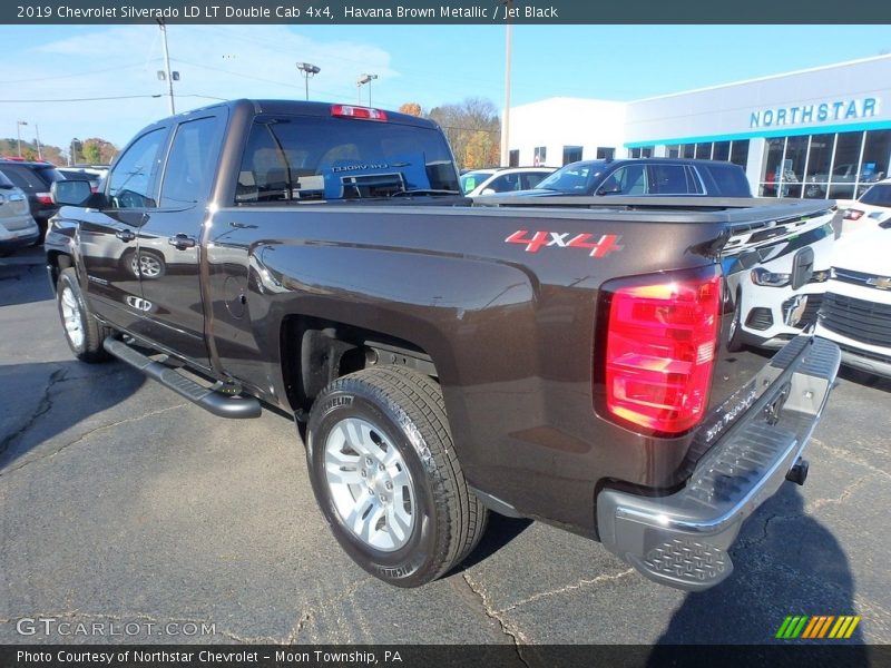 Havana Brown Metallic / Jet Black 2019 Chevrolet Silverado LD LT Double Cab 4x4