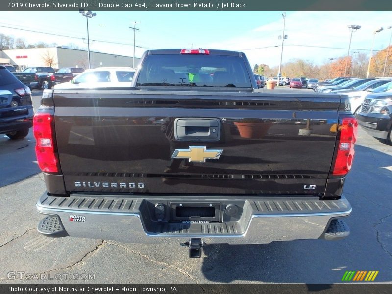 Havana Brown Metallic / Jet Black 2019 Chevrolet Silverado LD LT Double Cab 4x4