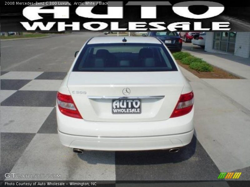Arctic White / Black 2008 Mercedes-Benz C 300 Luxury