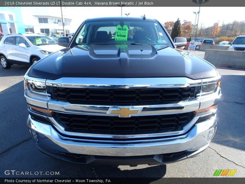 Havana Brown Metallic / Jet Black 2019 Chevrolet Silverado LD LT Double Cab 4x4