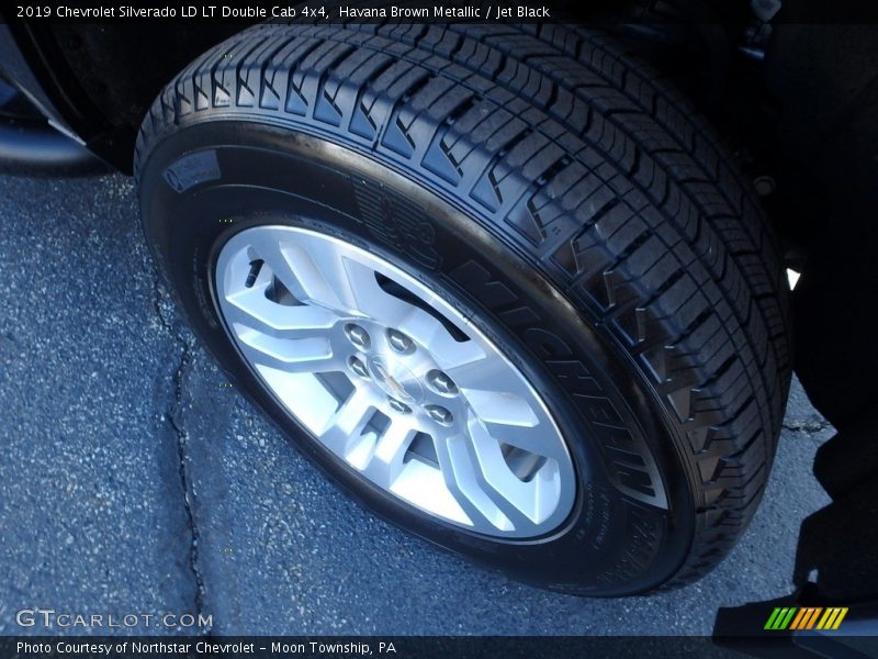 Havana Brown Metallic / Jet Black 2019 Chevrolet Silverado LD LT Double Cab 4x4