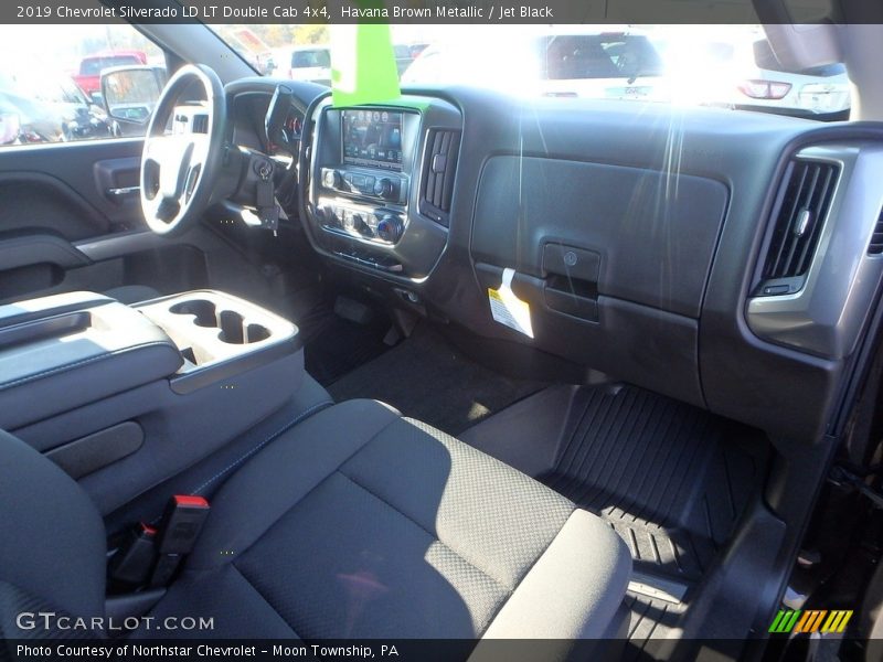 Havana Brown Metallic / Jet Black 2019 Chevrolet Silverado LD LT Double Cab 4x4