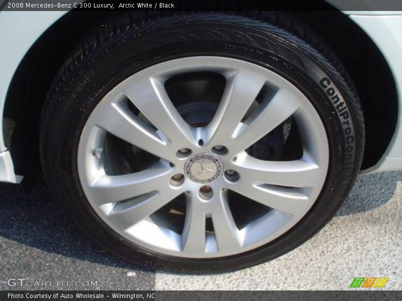 Arctic White / Black 2008 Mercedes-Benz C 300 Luxury